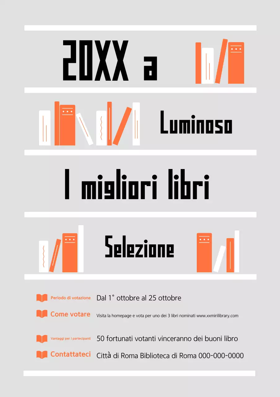 Annuncio dell'evento Grey Simple Book