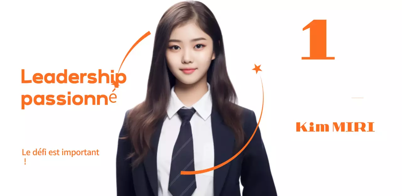 Promotion de l'élection de l'étudiant simple orange