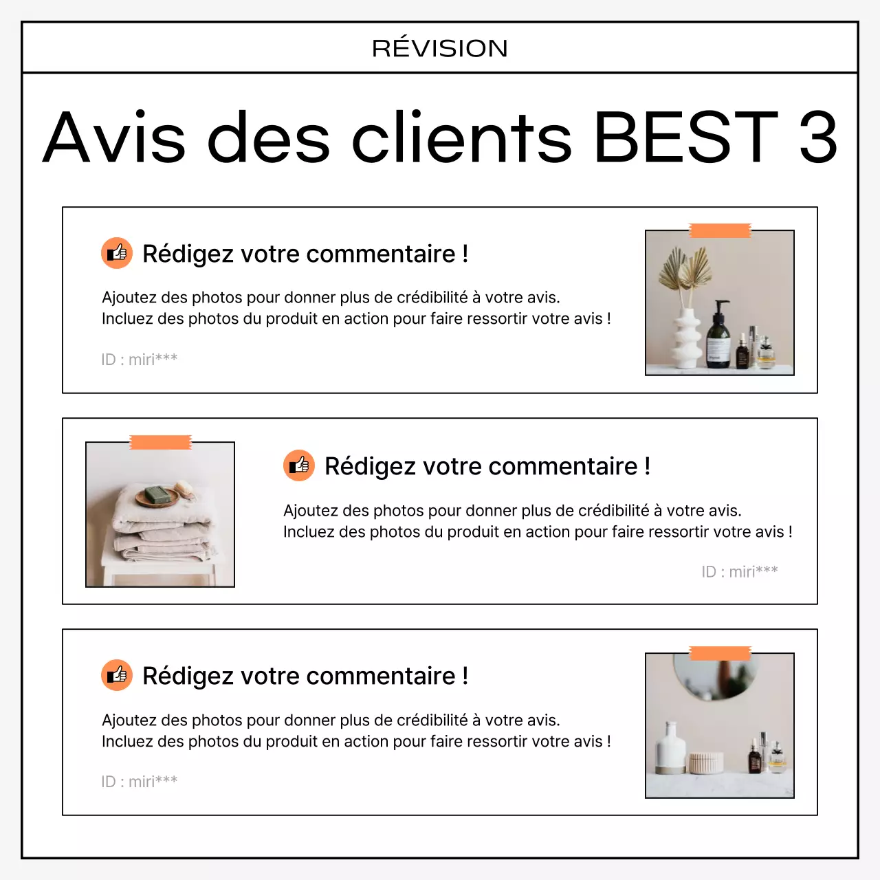 Une collection kitsch de revues orange et noires