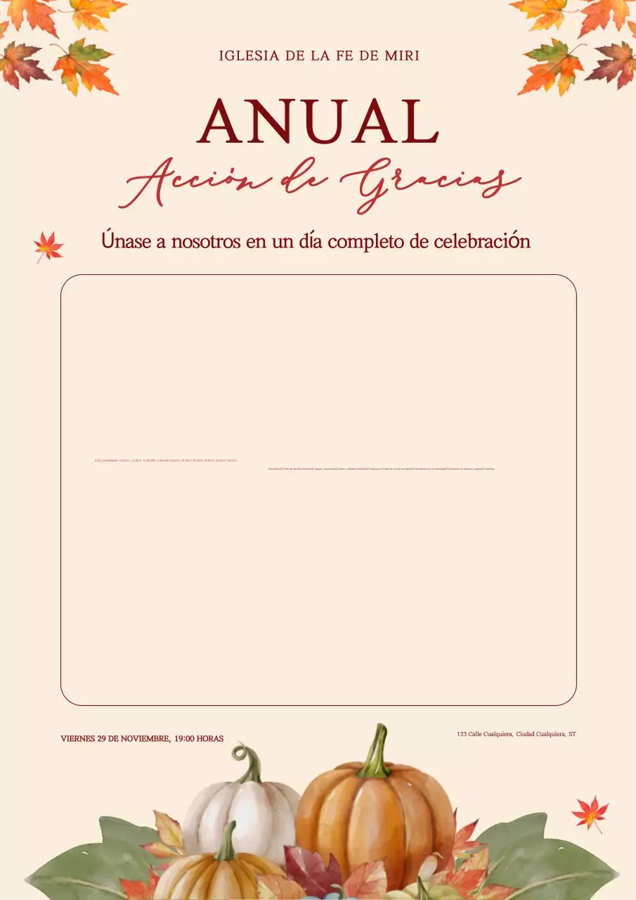 beige tradicional de Acción de Gracias