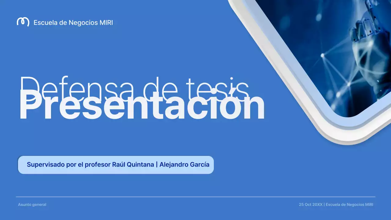 anuncio de defensa de tesis profesional azul