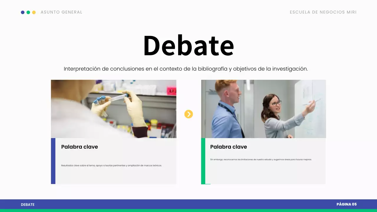 presentación de la tesis blue modern