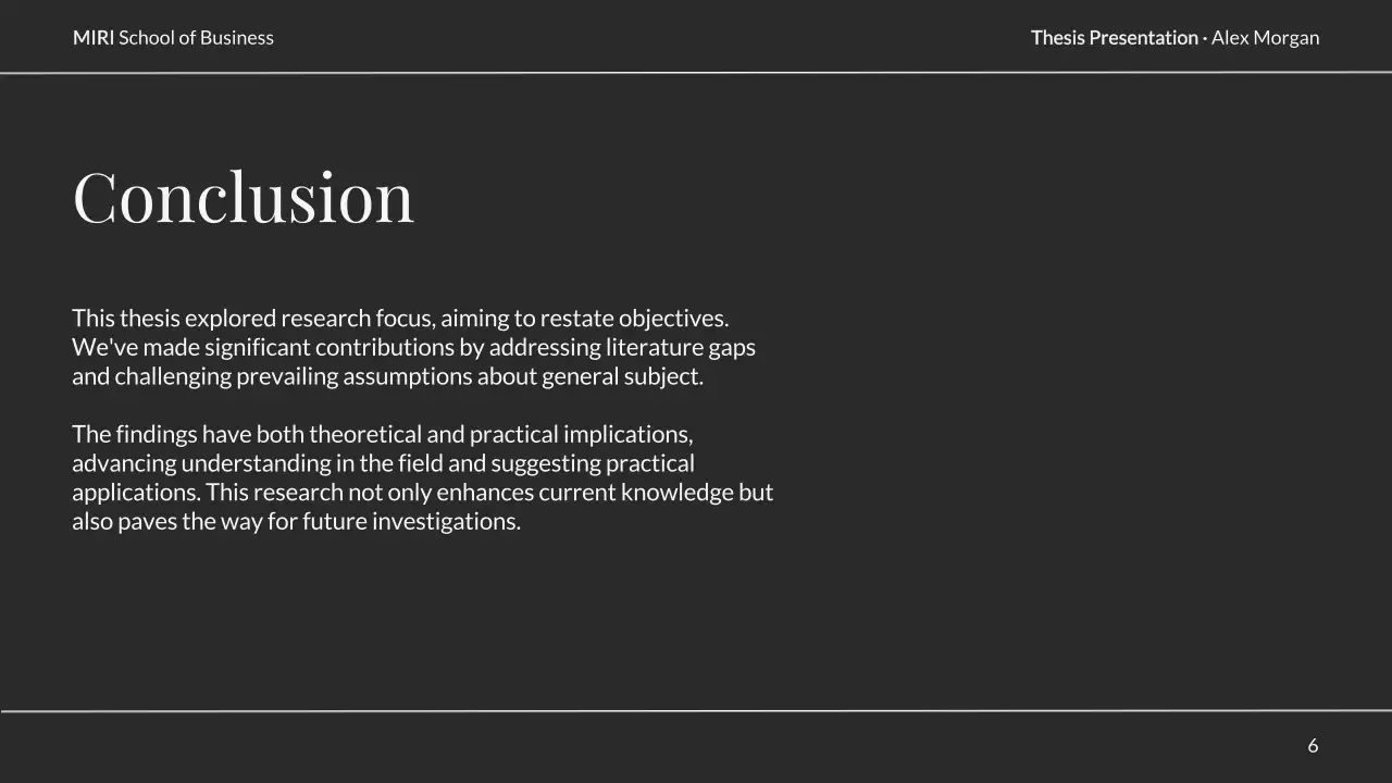 Black Professional Thesis Presentation