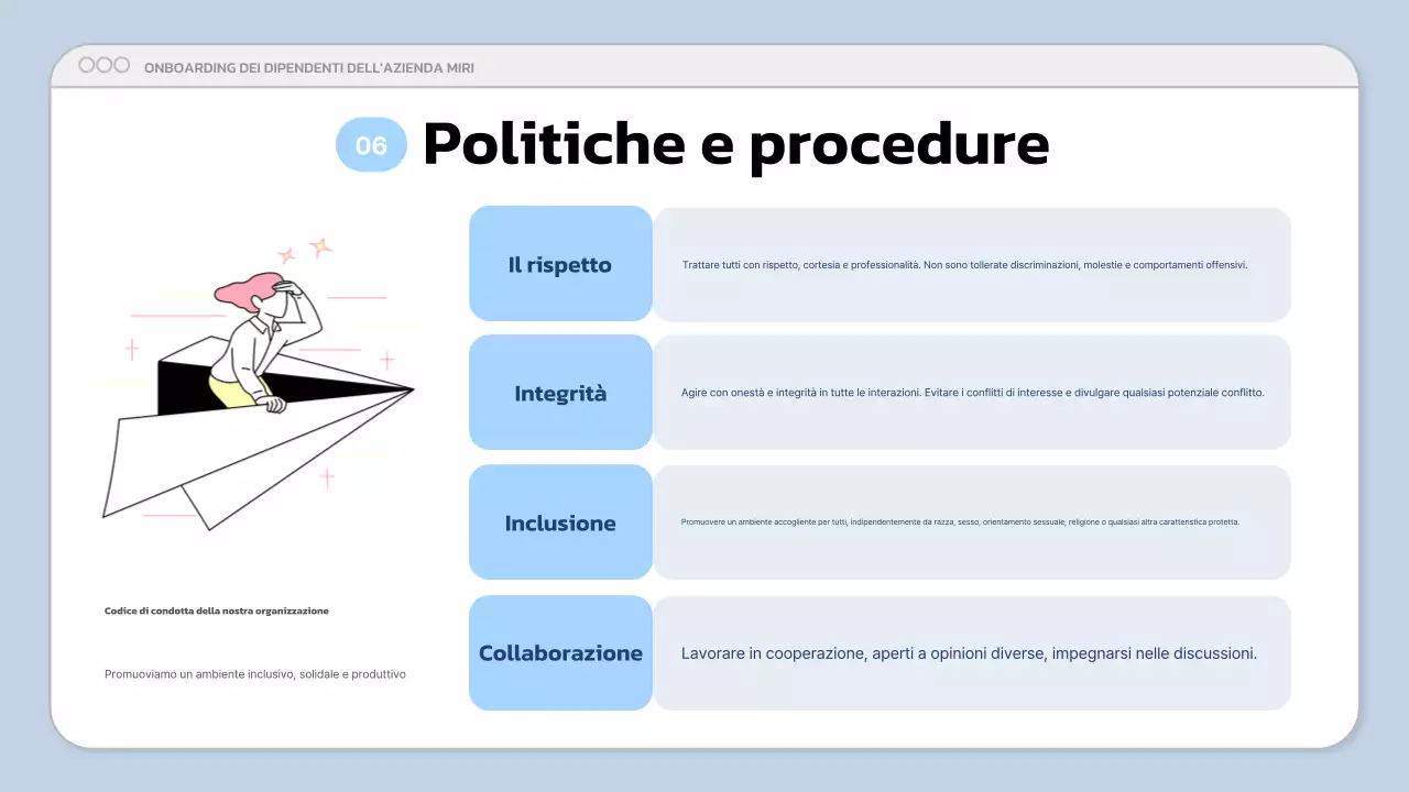 presentazione aziendale moderna blu