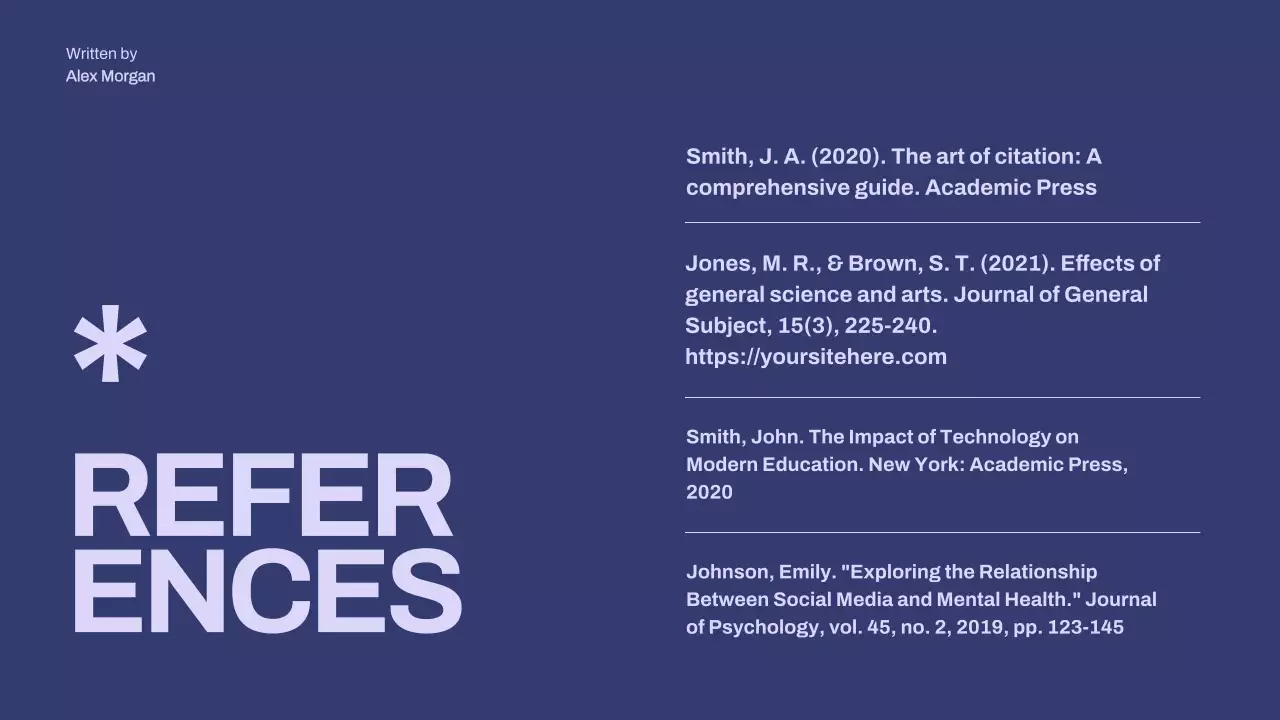 Purple Minimal Thesis Presentation