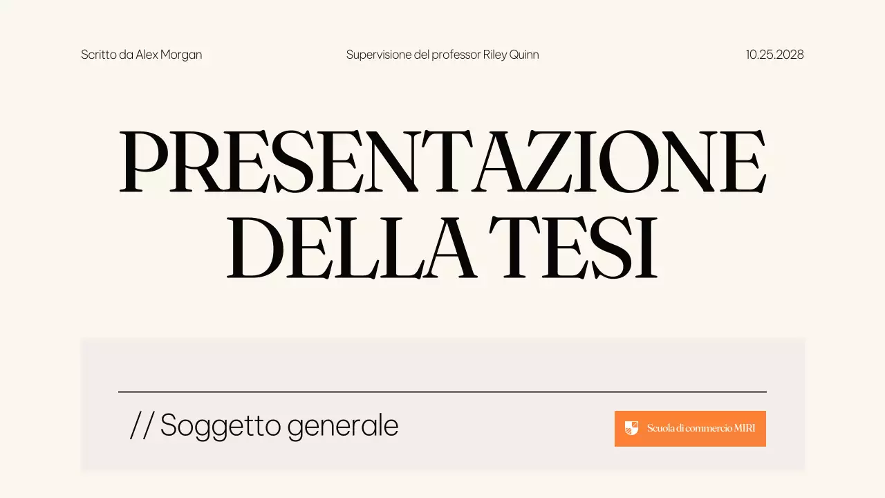 Beige Presentazione di tesi di laurea educativa moderna