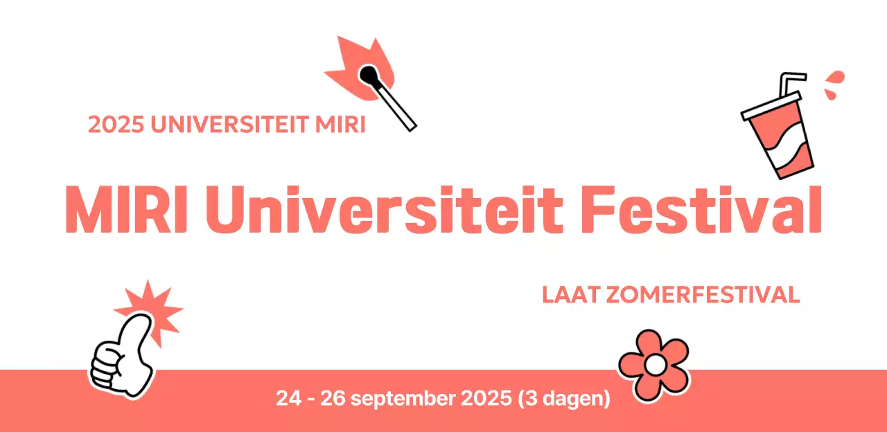 Oranje Pop Universiteit Festival tijdschema promotie aanplakbiljet