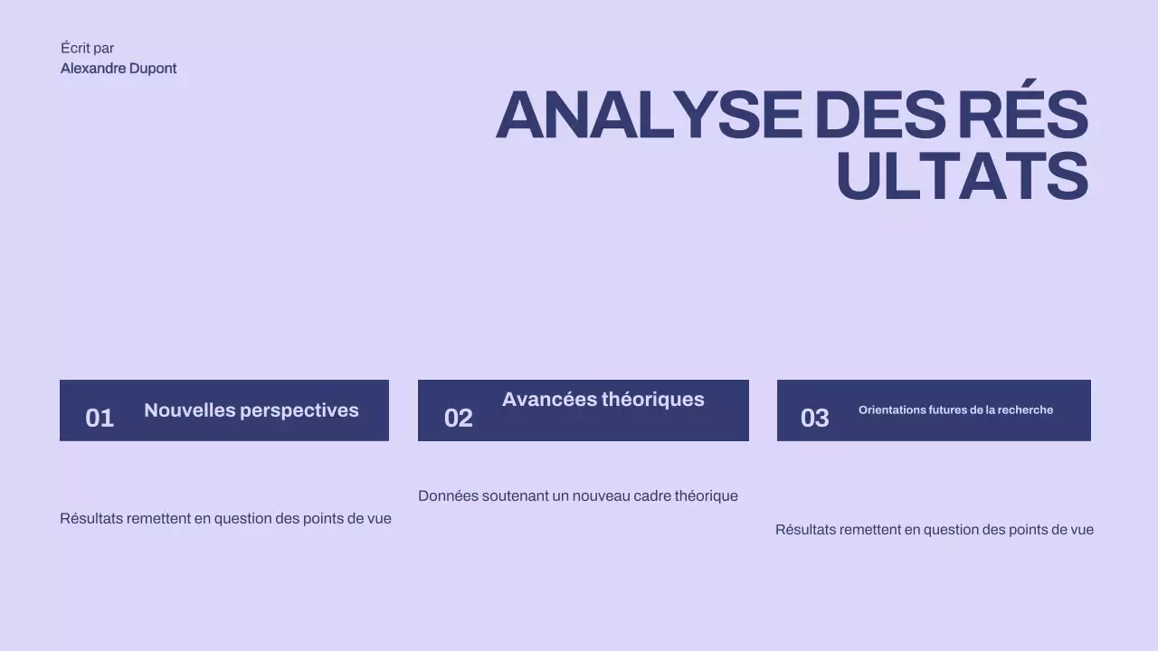 présentation de thèse minimaliste violette