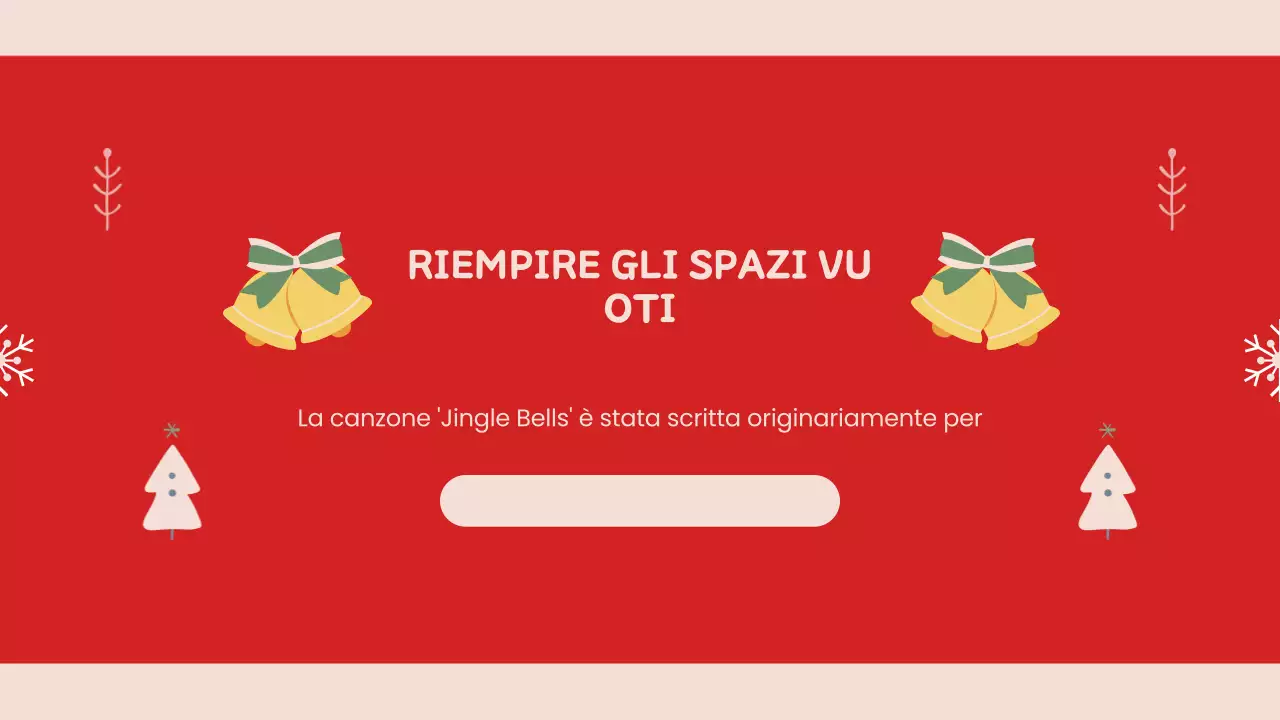 Presentazione natalizia rossa retrò