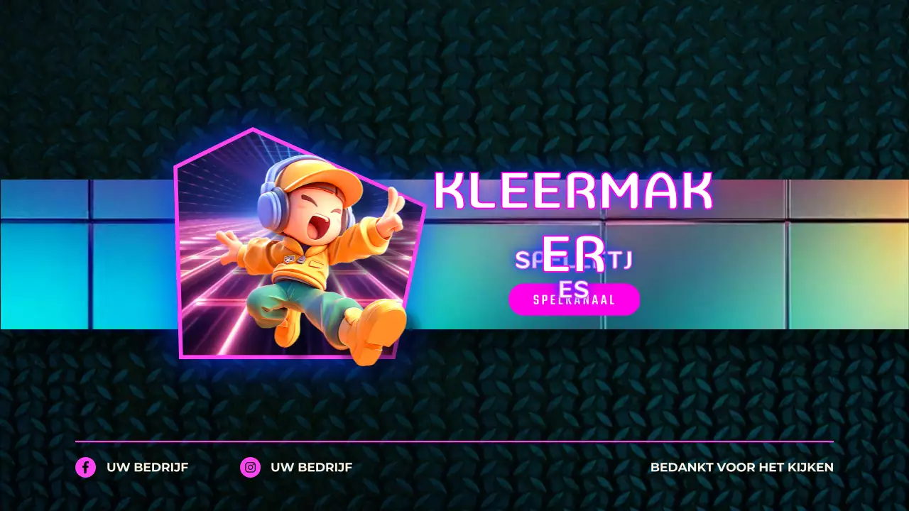 regenboog trendy gaming advertentie