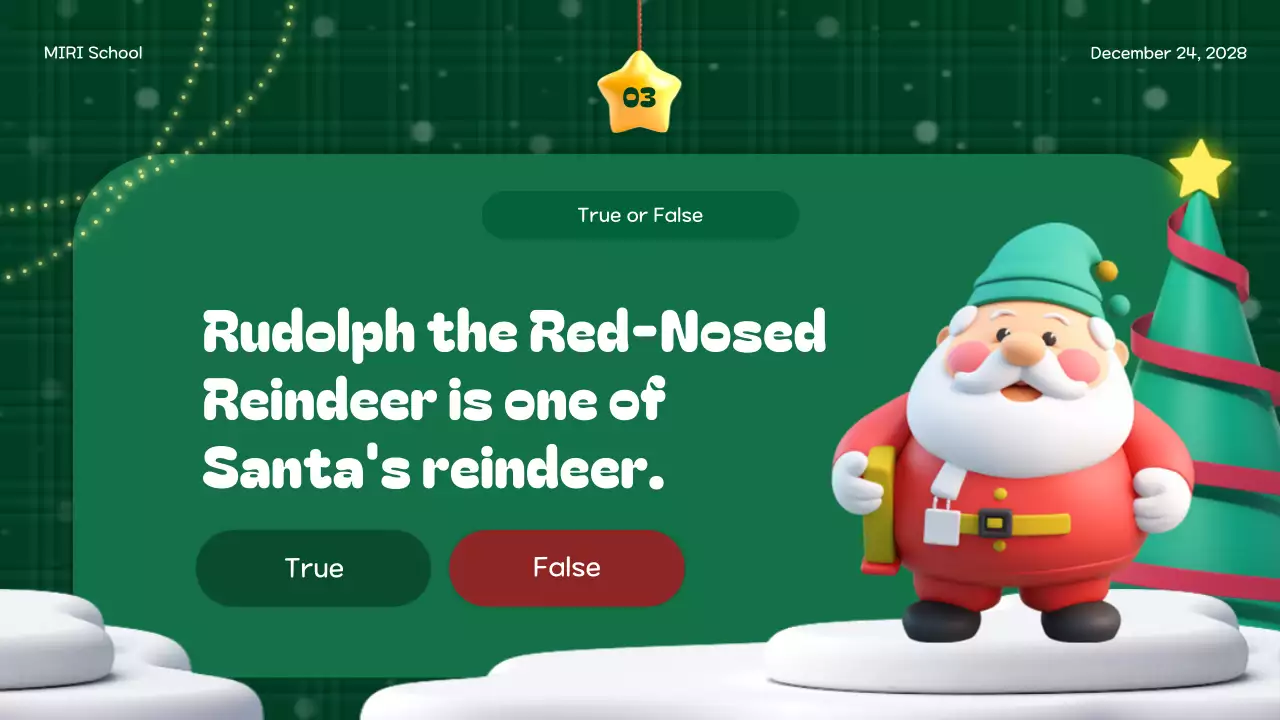 Green Festive Holiday Event Presentation