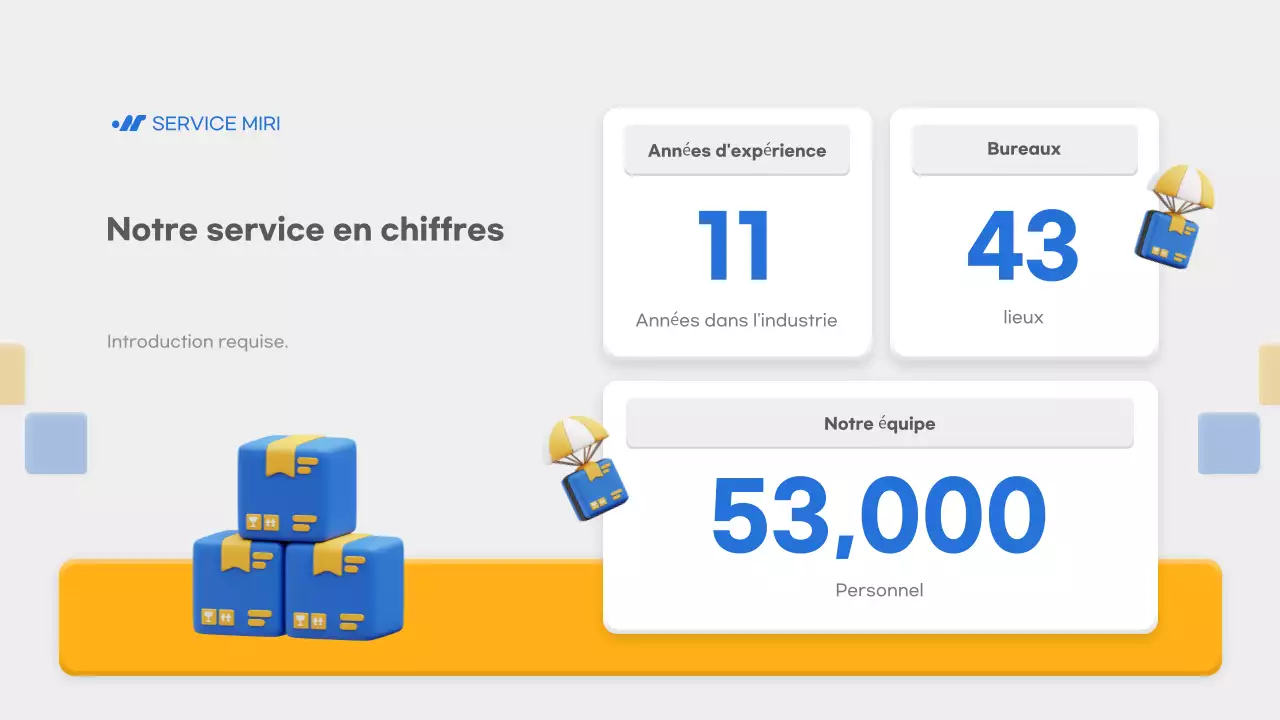 annonce de livraison moderne bleue