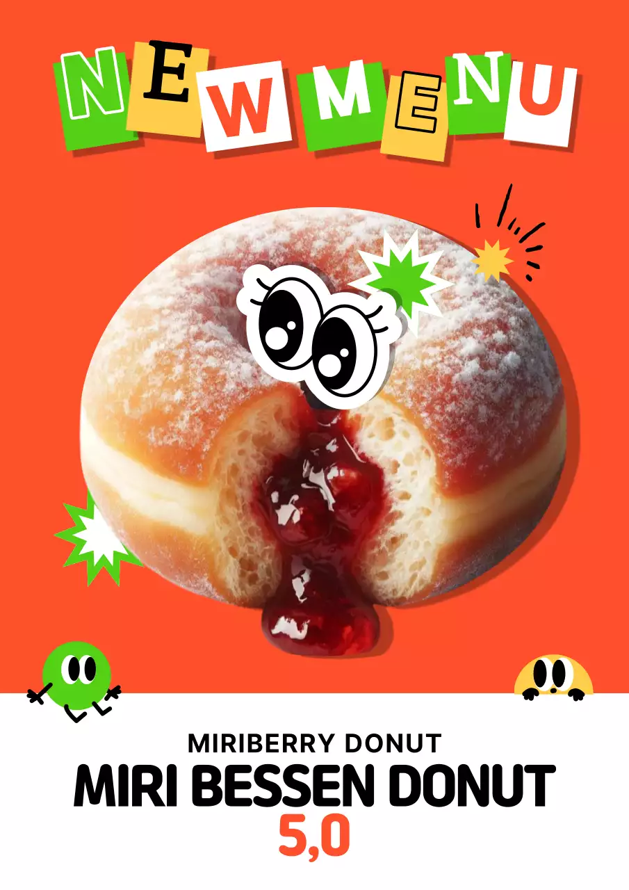 Oranje Pop Dessert Advertentie