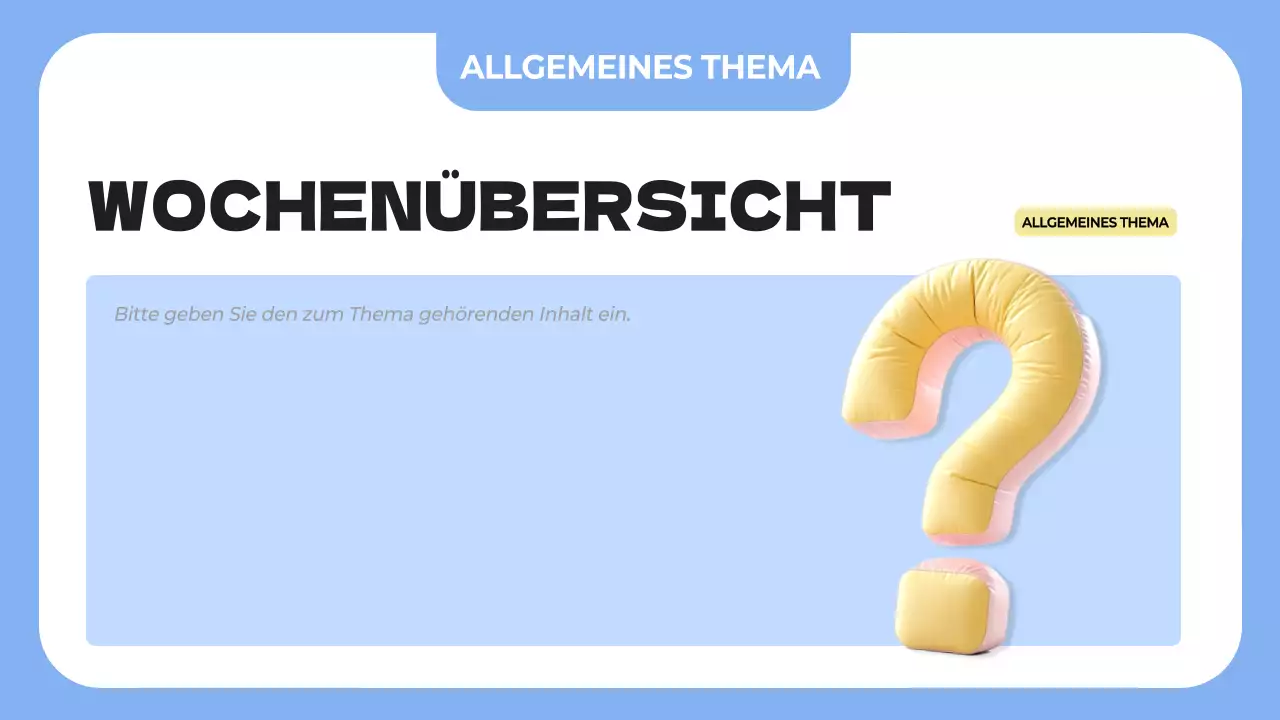 blauer einfacher Klassen-Agenda-Planer