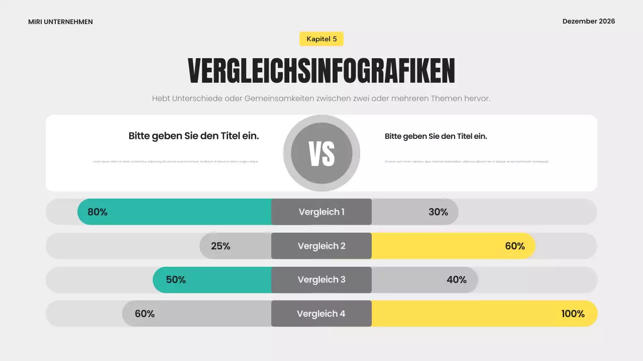 Graue moderne Infografik Vorlage