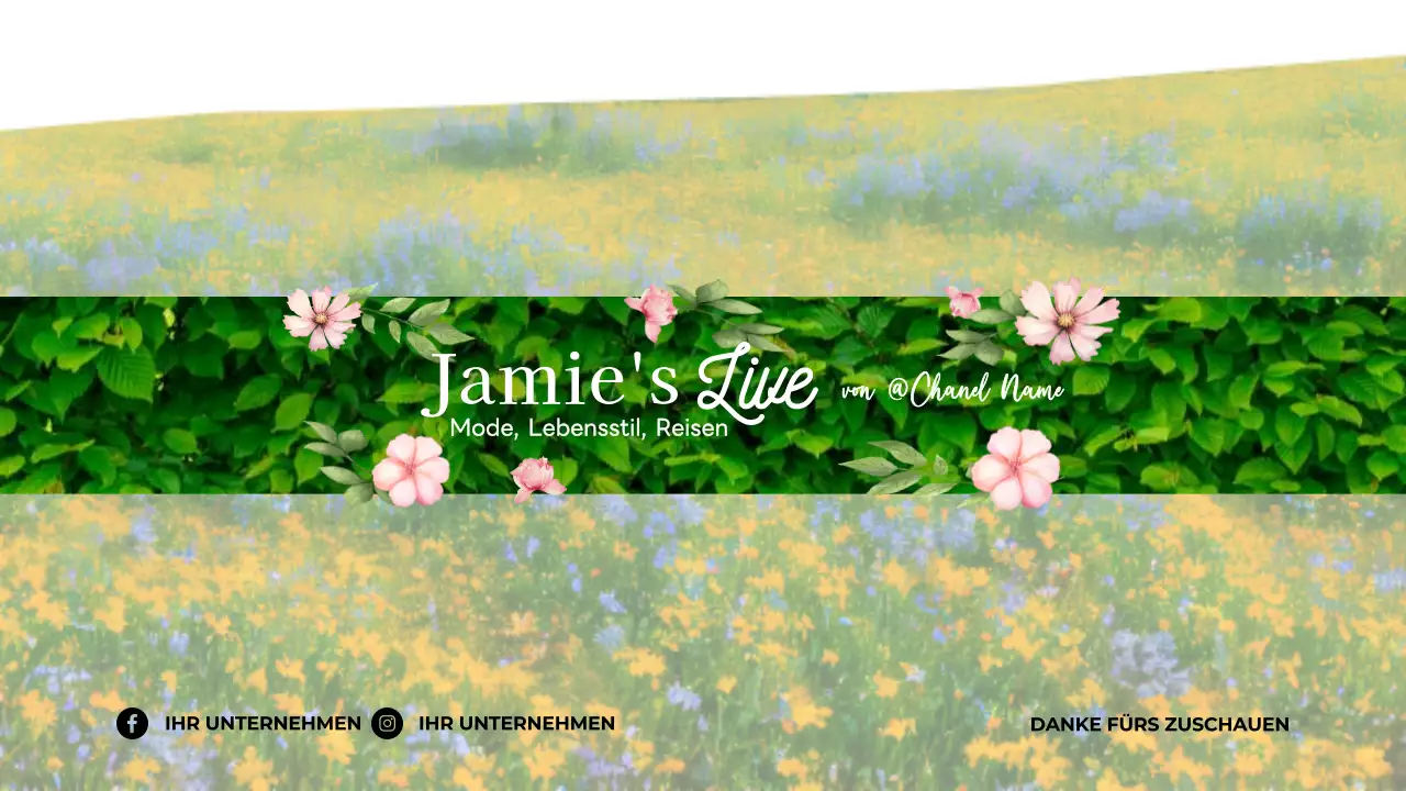 Förderung des grünen blumigen Lebensstils