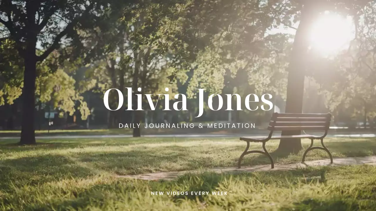 Green Minimal Meditation Vlog YouTube Thumbnail