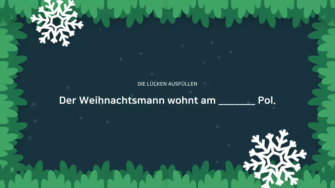 kreative Präsentation für festliche Veranstaltungen