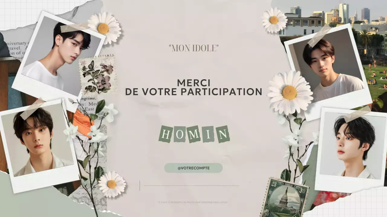 beige vintage idol fandom design