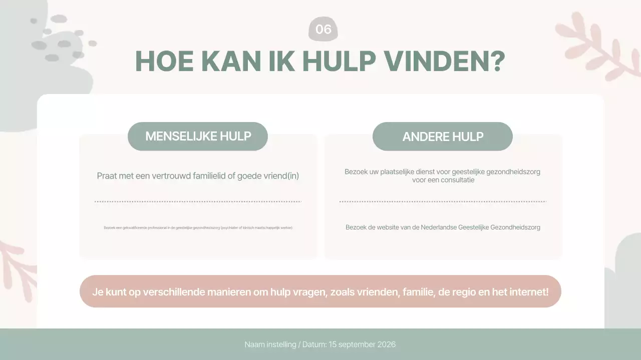 munt moderne gids voor geestelijke gezondheid