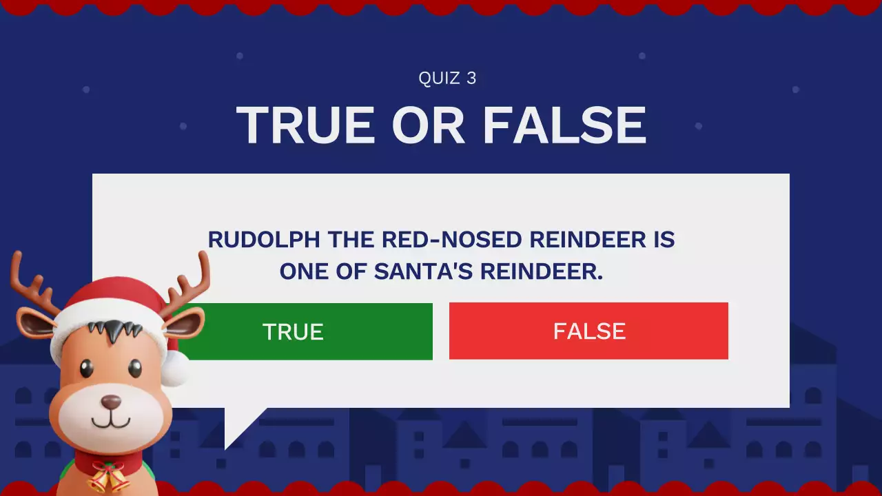 블루 전통 크리스마스 가이드 프레젠테이션