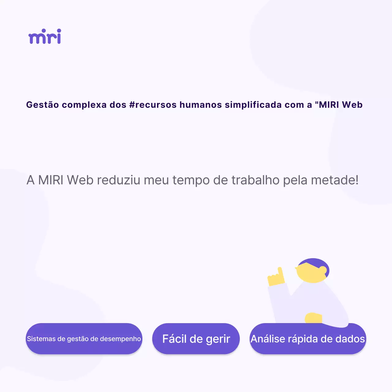 Uma carta simples de parceiro de empresa em amarelo e roxo