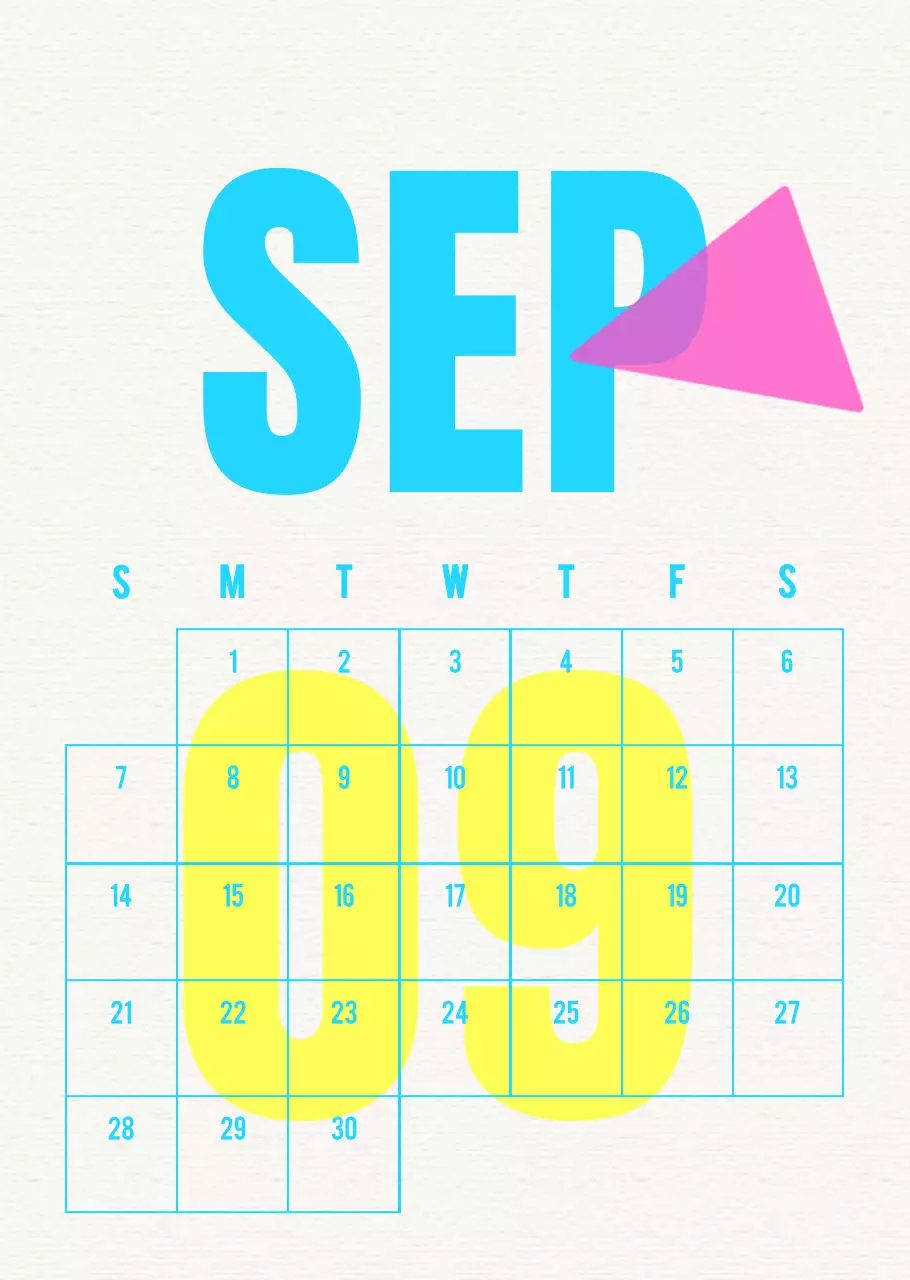 빈티지 달력 캘린더