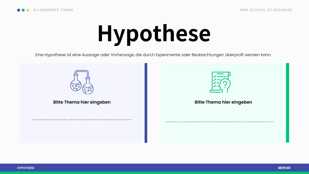 blue modern These Präsentation