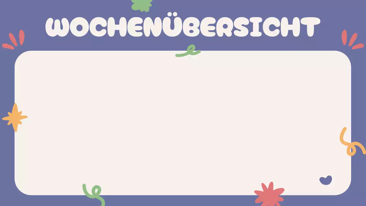 Blau Beige Grün Rot Verspielte Klasse Agenda