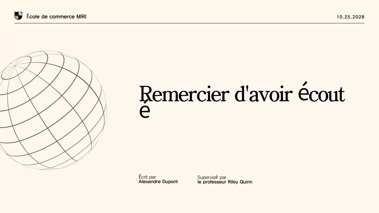 Présentation de thèse moderne beige