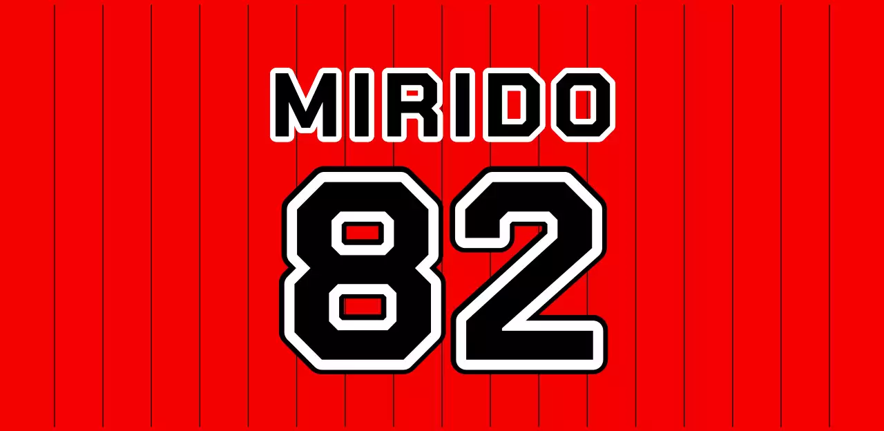 Red retro sports merchandise