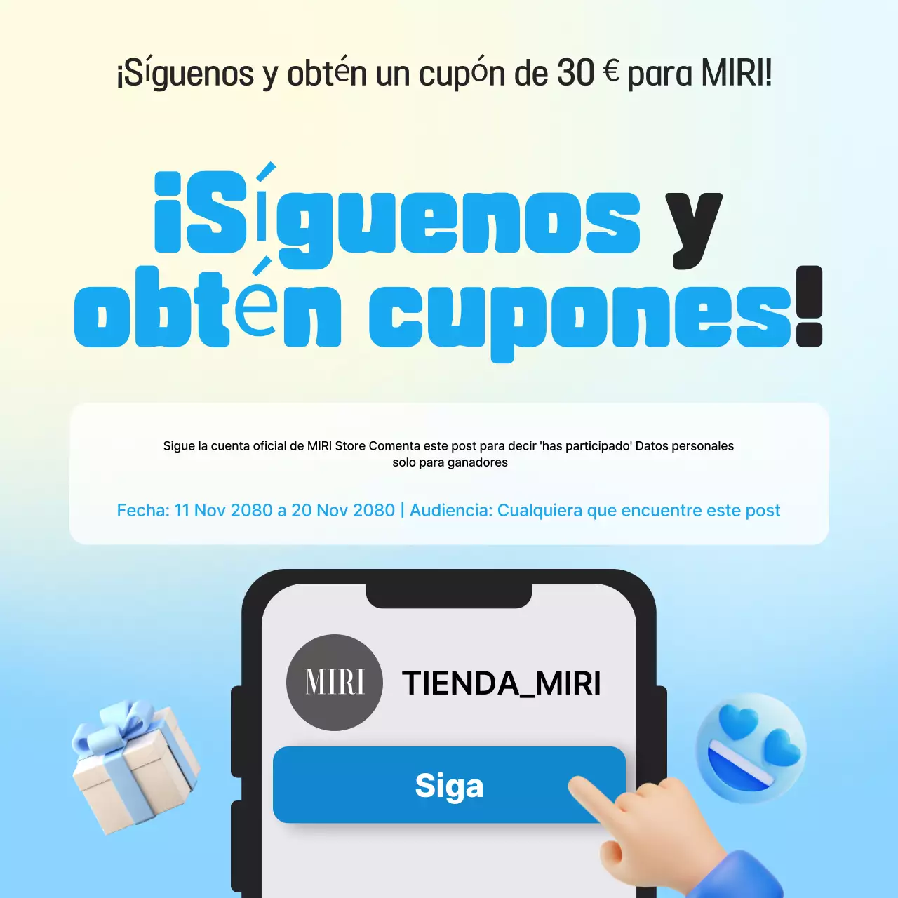 Eventos Blue Modern Social Media