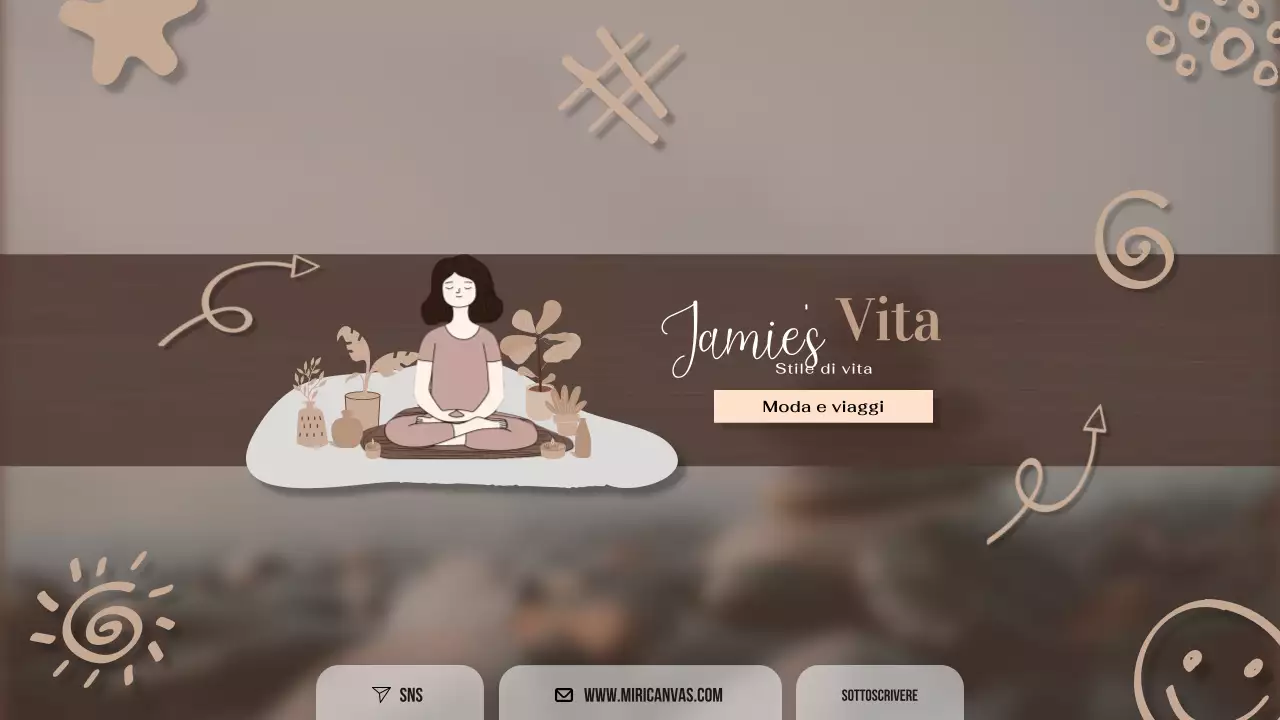 Newsletter sullo stile di vita minimalista beige