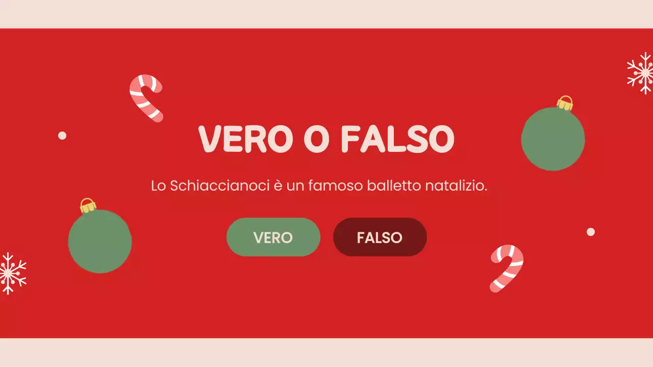 Presentazione natalizia rossa retrò