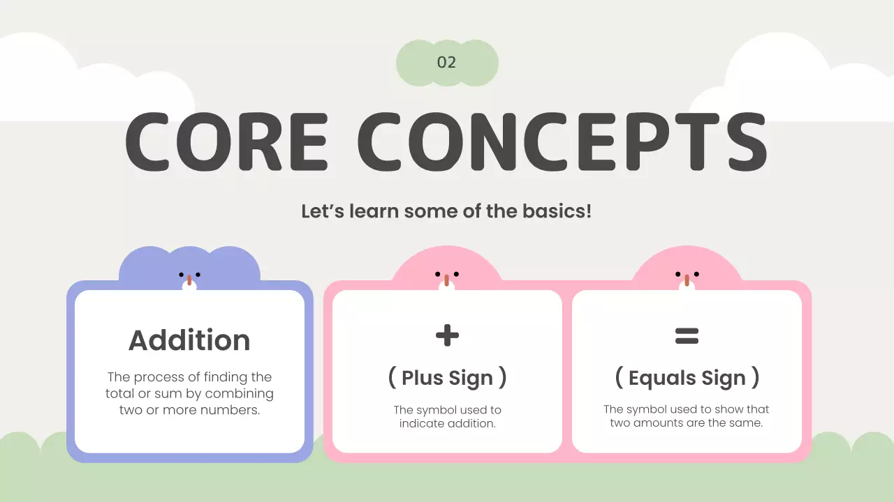 Colorful Minimal Math Lesson Presentation