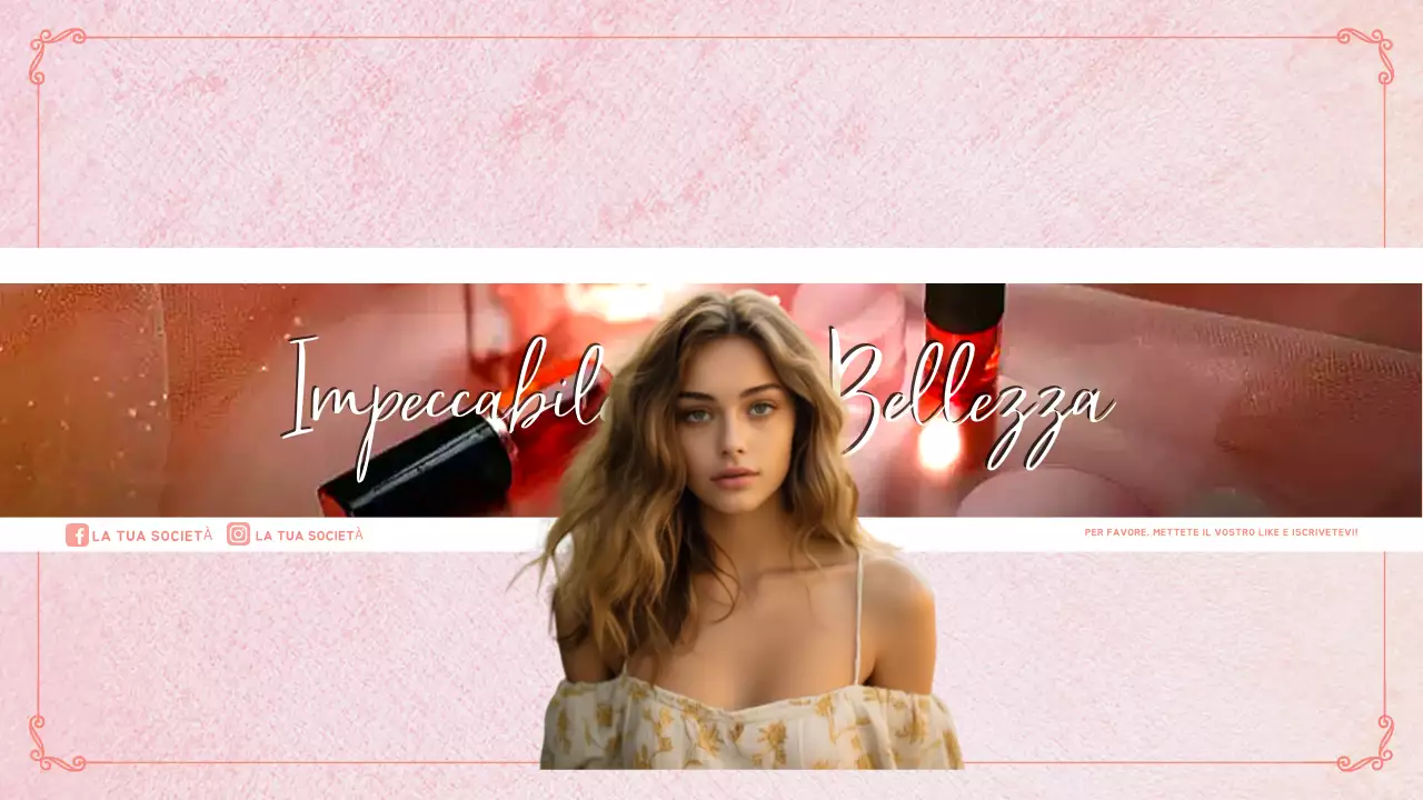 rosa elegante bellezza pubblicità canale youtube arte