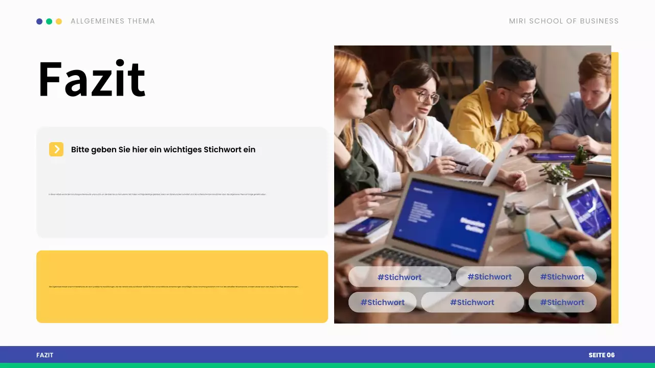 blue modern These Präsentation