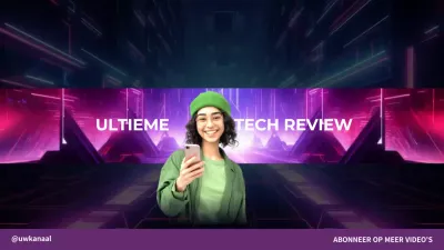 paars futuristische tech vlog youtube kanaal kunst