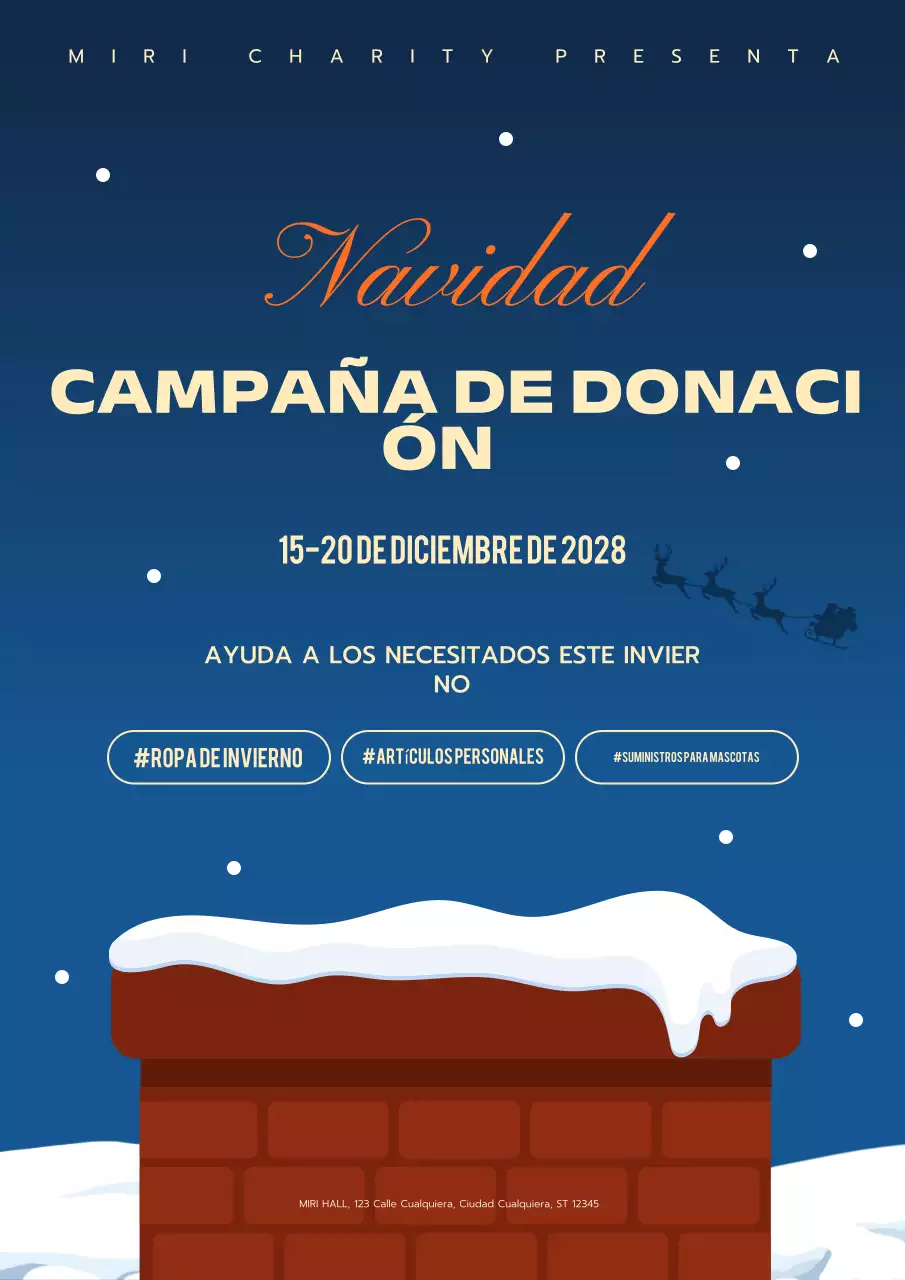 blue modern anuncio benéfico