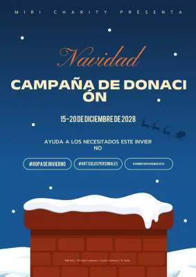 blue modern anuncio benéfico