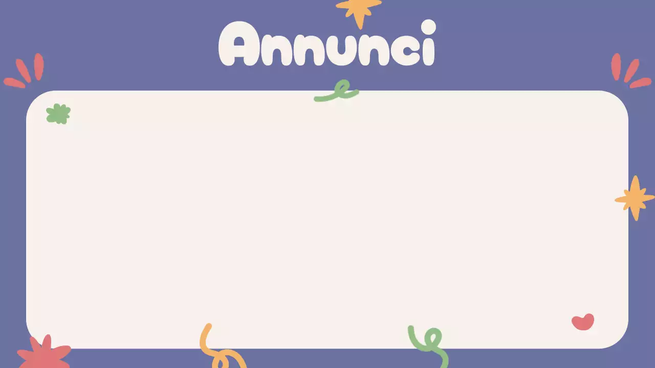 Blu Beige Verde Rosso Agenda di classe giocosa