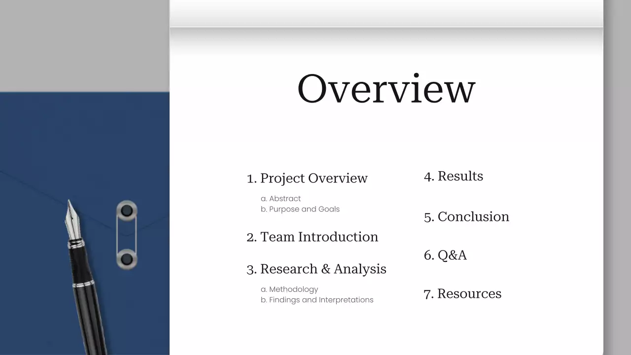 Grey Professional Project Report Presentation