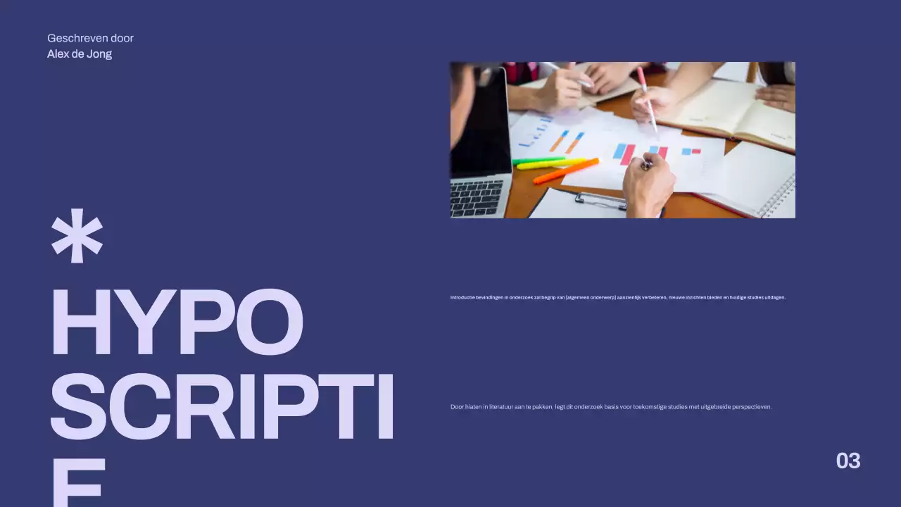 paarse minimalistische scriptiepresentatie