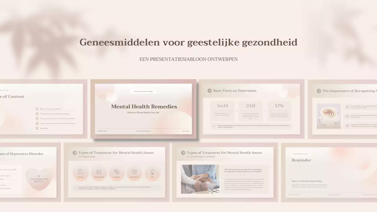 beige moderne gezondheidspresentatie