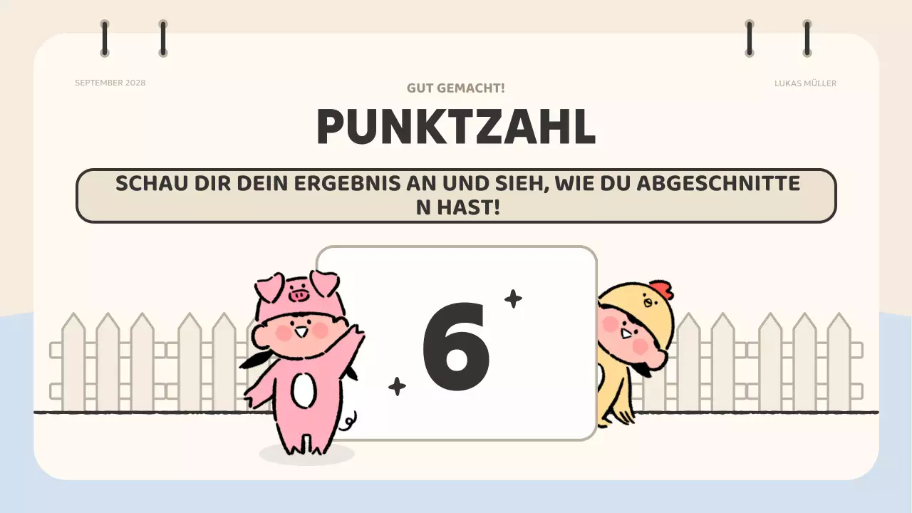 rosa Animation Quizmaterial