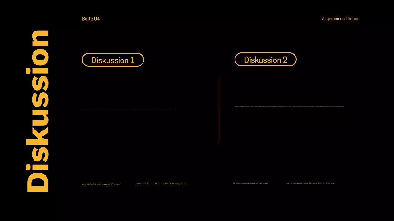 schwarze moderne These Präsentation