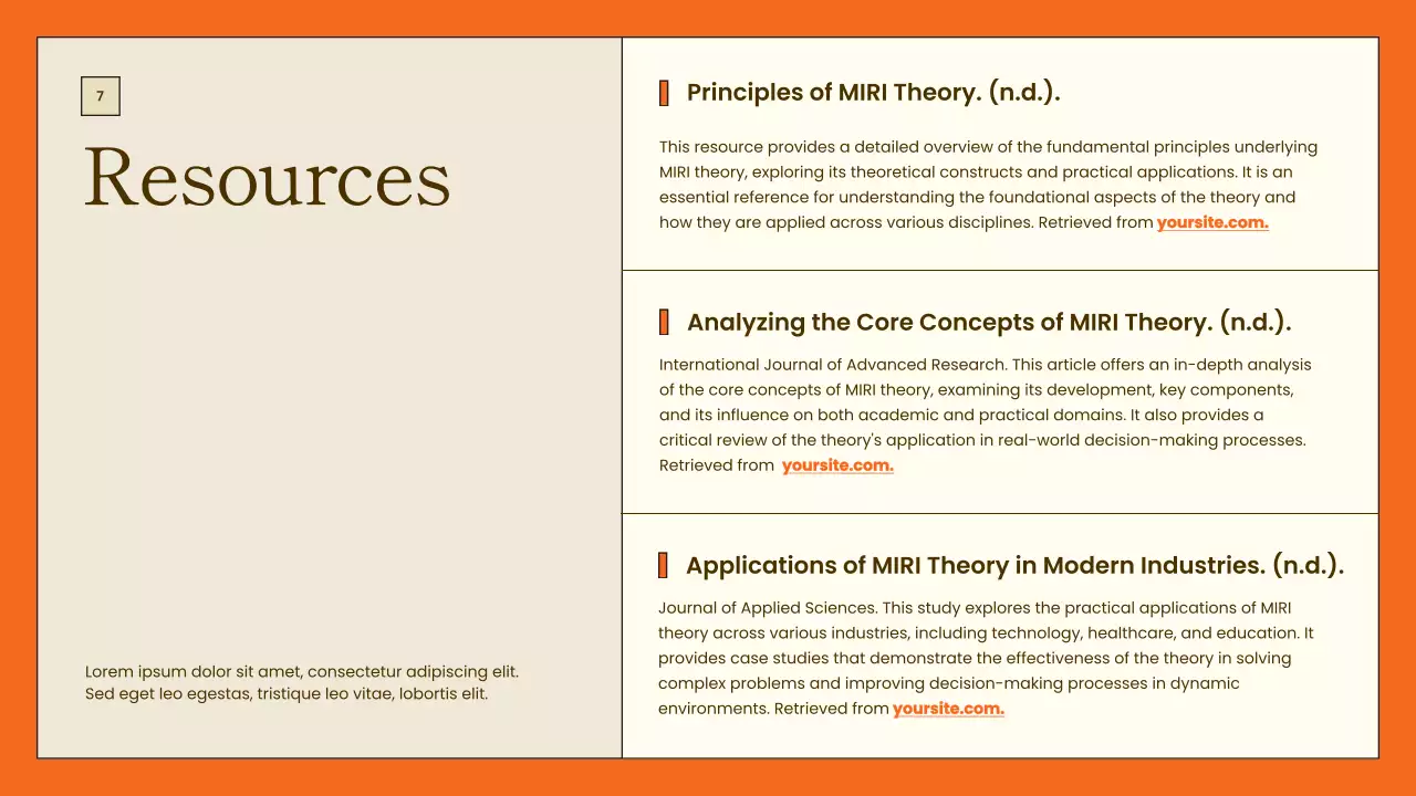 Orange Modern Project Presentation