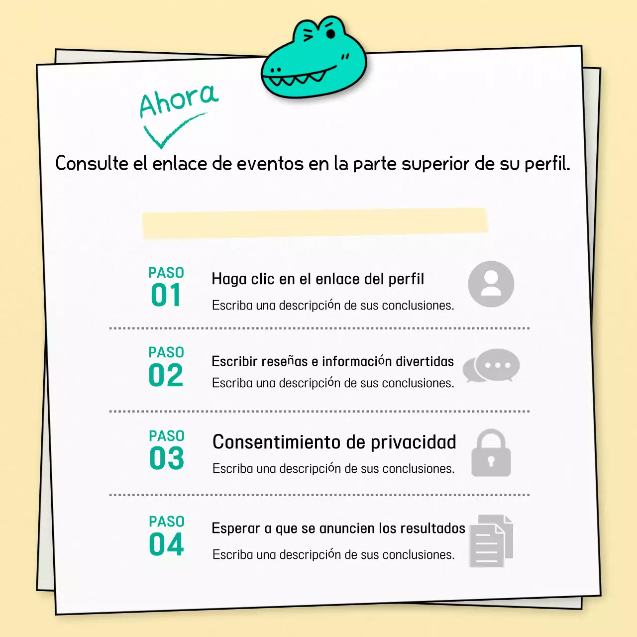 Cartel de personajes de Mint Gag