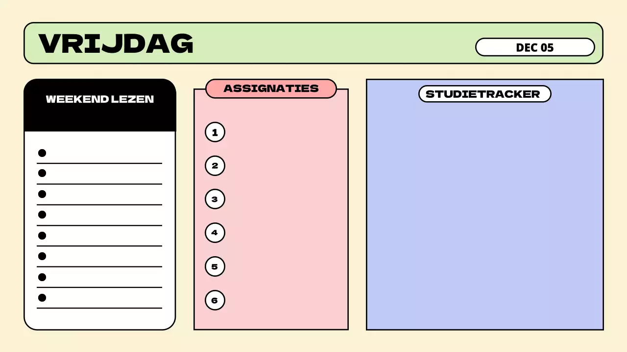 Presentatie Minimalistische Pastel Klasagenda