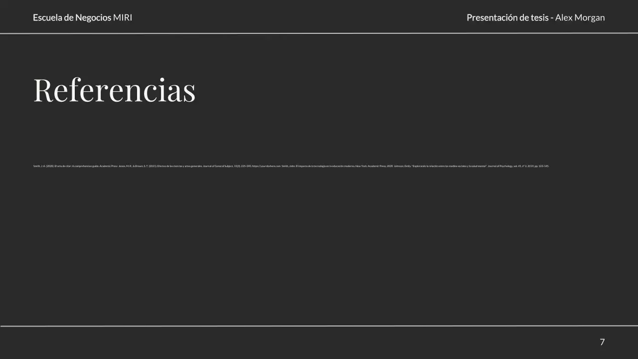 presentación de tesis elegante y neutra